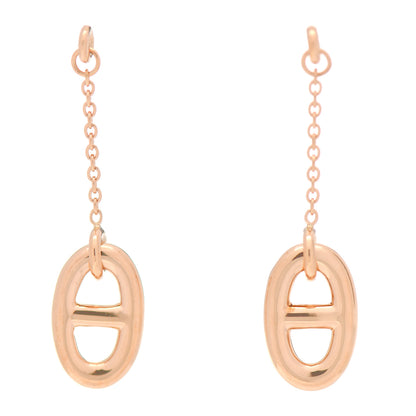 Hermes 18K Rose Gold PM Farandole Drop Earrings 1 of 5