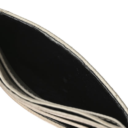 Saint Laurent Grain De Poudre Matelasse Chevron Monogram Credit Card Case Crema Soft 9 of 10