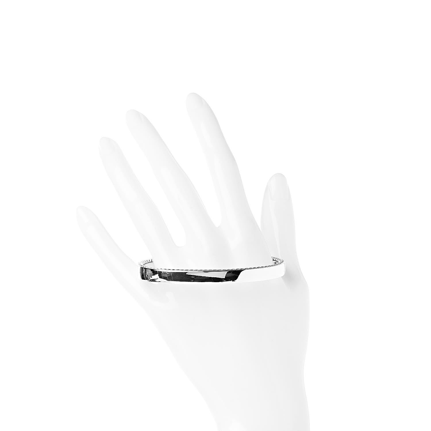 David Yurman Sterling Silver Mens Streamline Cable Cuff Bracelet 2 of 3