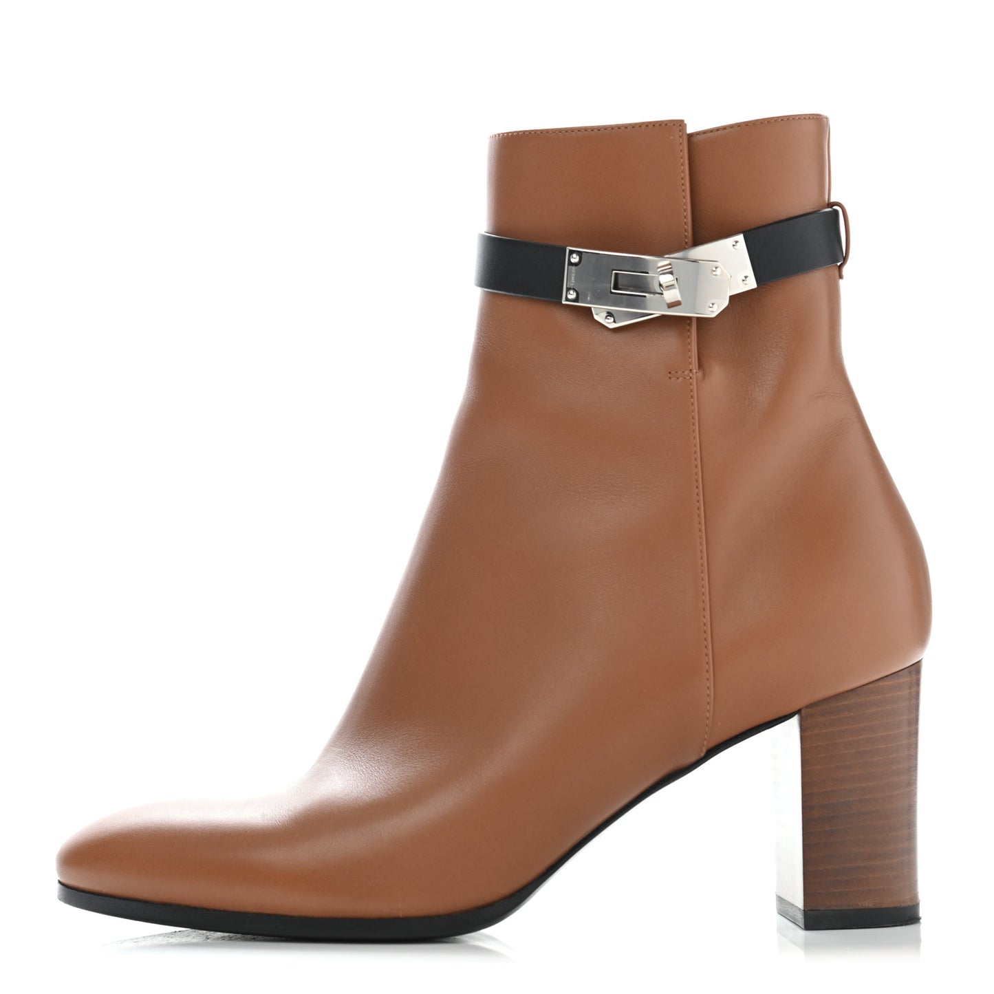 Calfskin Saint Germain Ankle Boots 38.5 Naturel