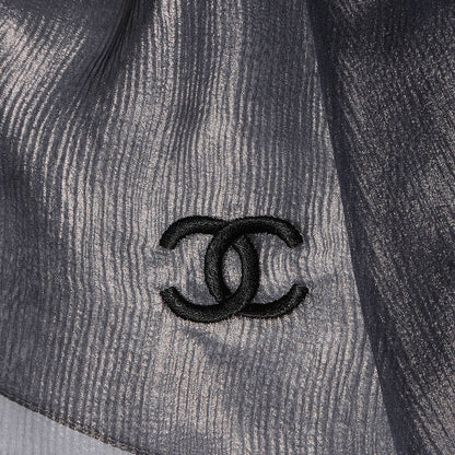Chanel Silk Shimmer CC Scarf 3 of 5