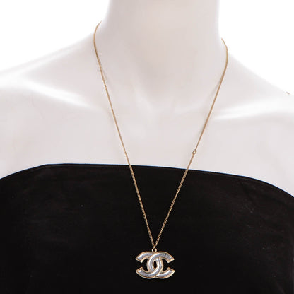 Chanel Gripoix CC Pendant Necklace Gold 2 of 5