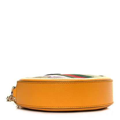 Gucci GG Supreme Monogram Flora Web Mini Ophidia Round Shoulder Bag Beige Multicolor Crop 4 of 10