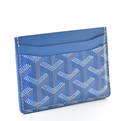 Goyard Goyardine Saint Sulpice Card Holder Sky Blue 3 of 8