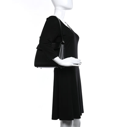 Balenciaga Shiny Box Calfskin Medium Ghost Shoulder Bag Black 2 of 9