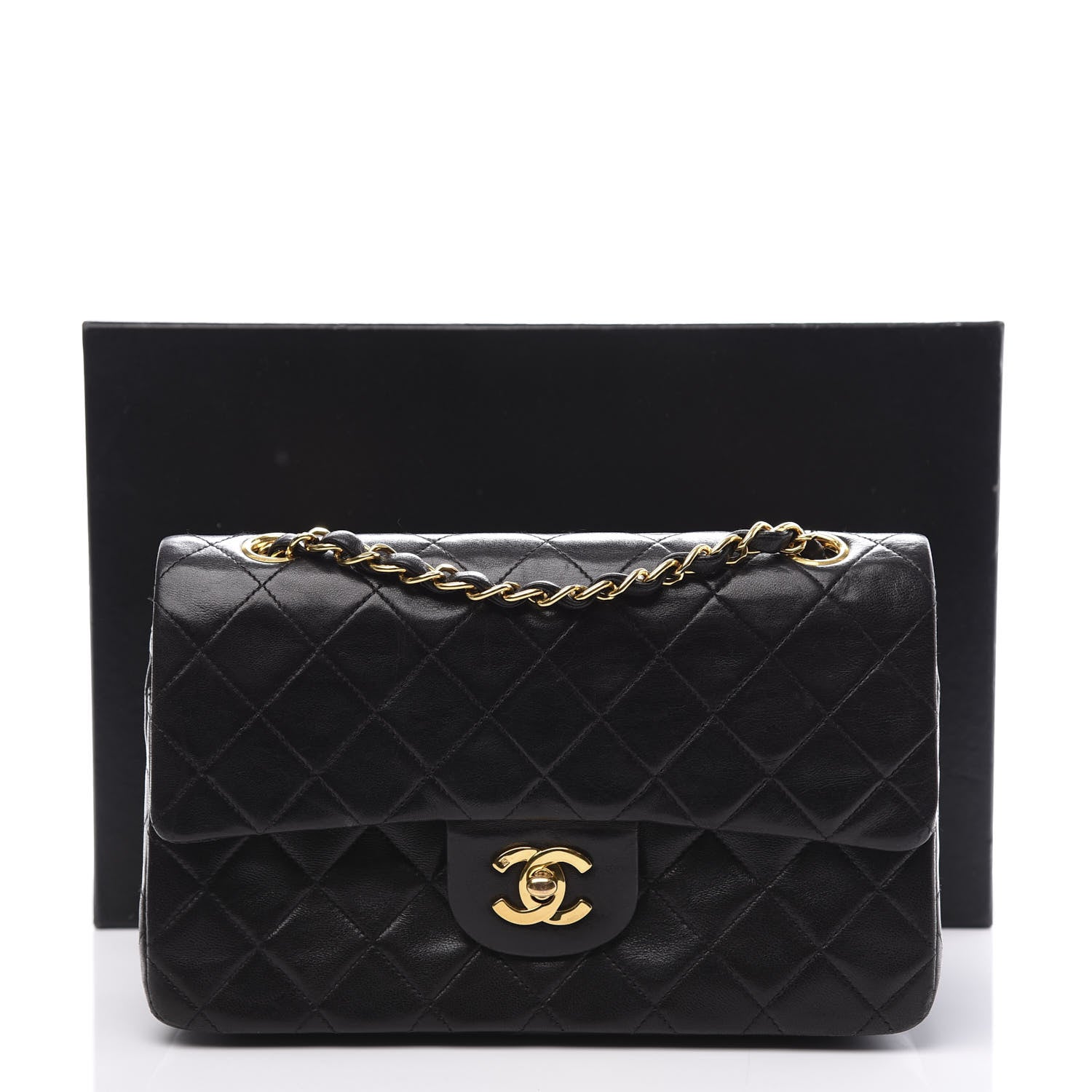 Chanel Lambskin Quilted Small Double Flap Black 11 of 11