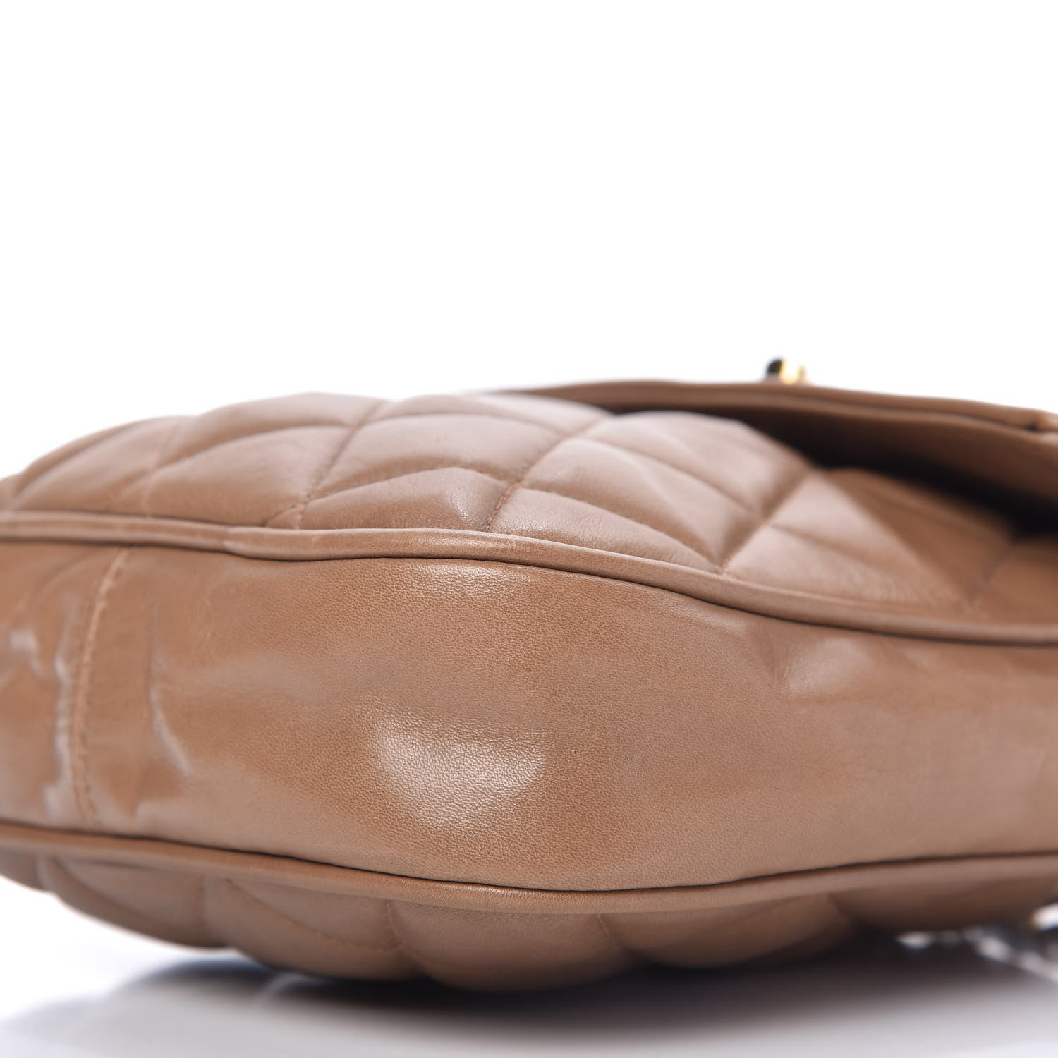 Chanel Lambskin Quilted Flap Camera Case Brown 7 of 11