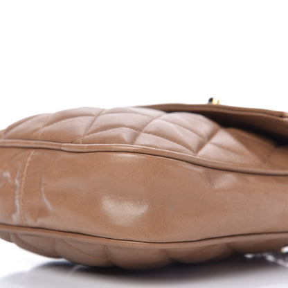 Chanel Lambskin Quilted Flap Camera Case Brown 7 of 11