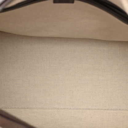 Gucci GG Supreme Monogram Textured Dollar Calfskin Web Large Savoy Duffle Bag Beige Ebony 4 of 10