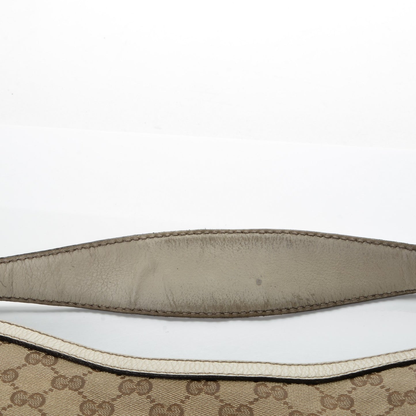 Monogram Large New Ladies Web Hobo Off White