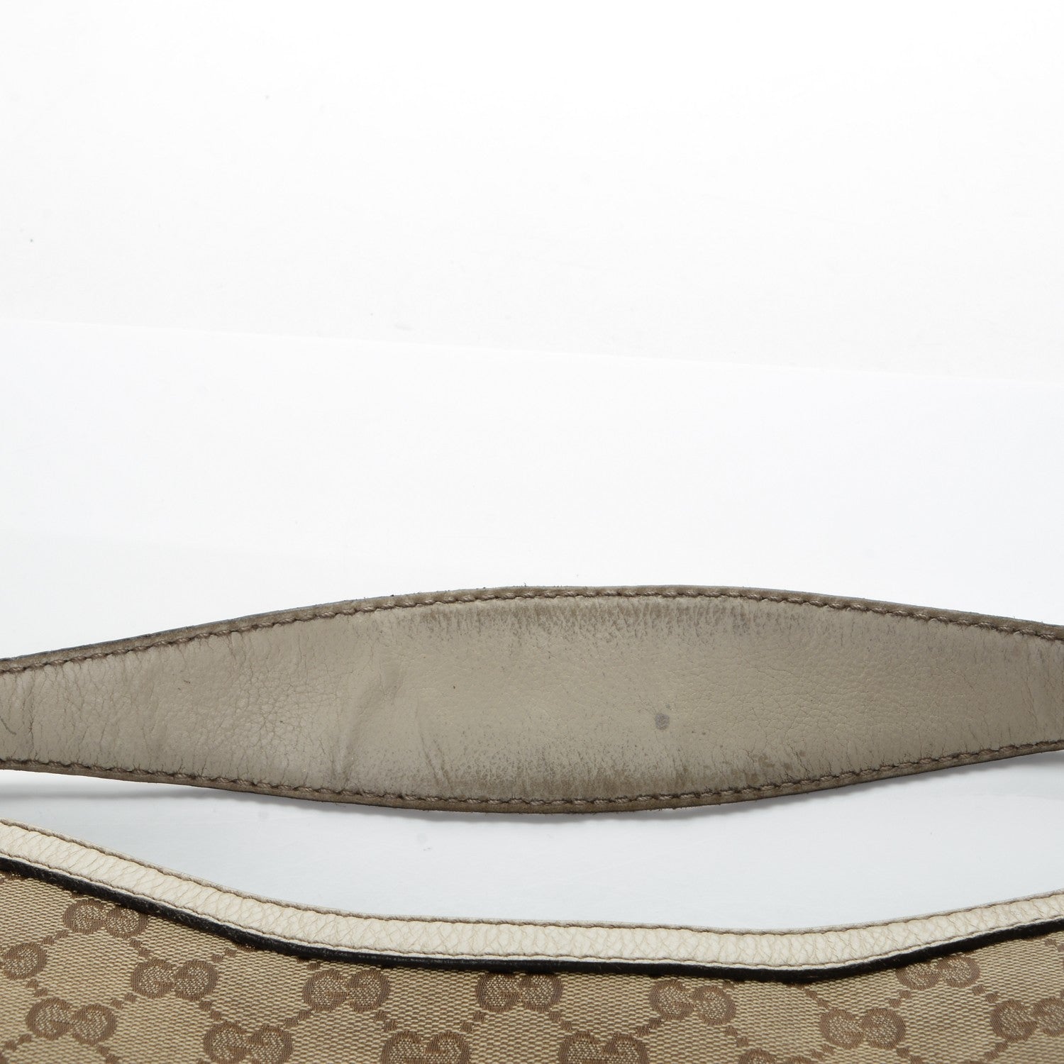 Gucci Monogram Large New Ladies Web Hobo Off White 8 of 10