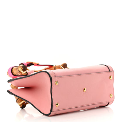 Gucci Wonka Grain Calfskin Mini Diana Tote Bag Wild Rose Fuxia Fluo 4 of 16