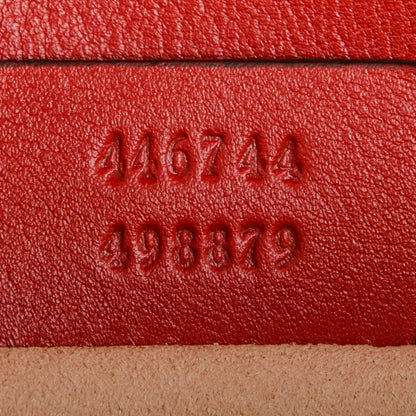 Gucci Calfskin Matelasse Mini GG Marmont Shoulder Bag Hibiscus Red 8 of 8