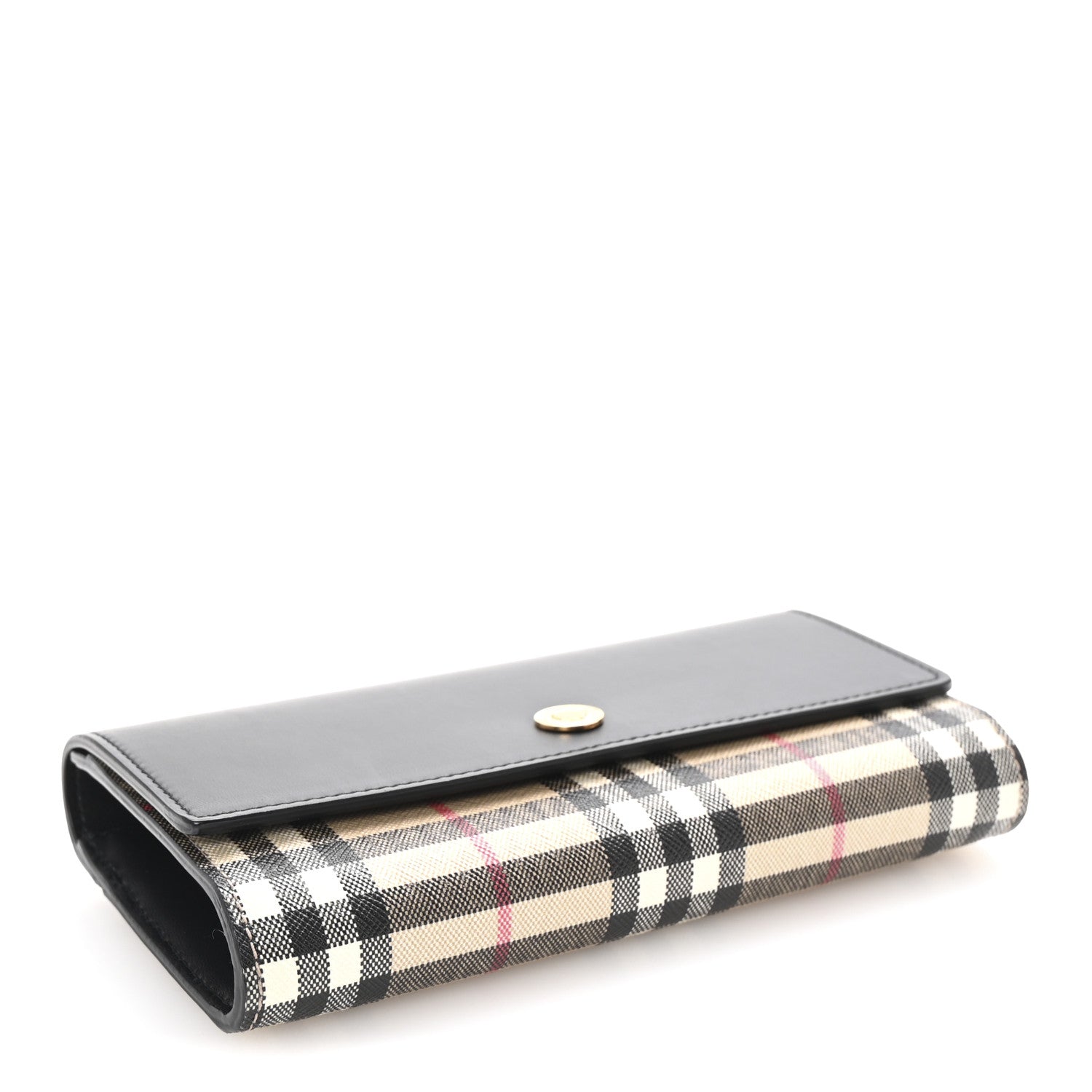 Burberry Vintage Check Calfskin Halton Wallet Black 4 of 7