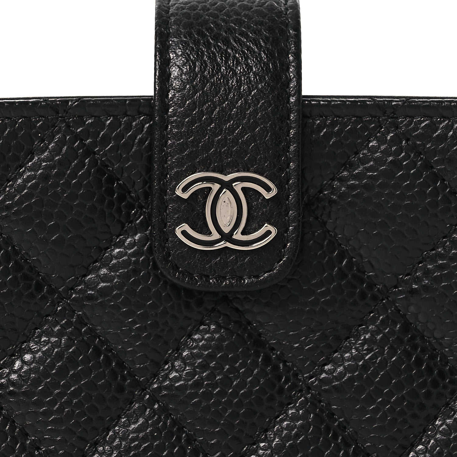 Chanel Caviar Quilted Phone Holder Clutch Black 9 of 11