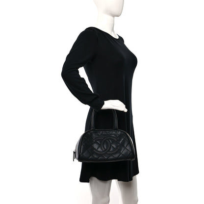 Chanel Caviar Quilted Small Bowler Black 2 of 11