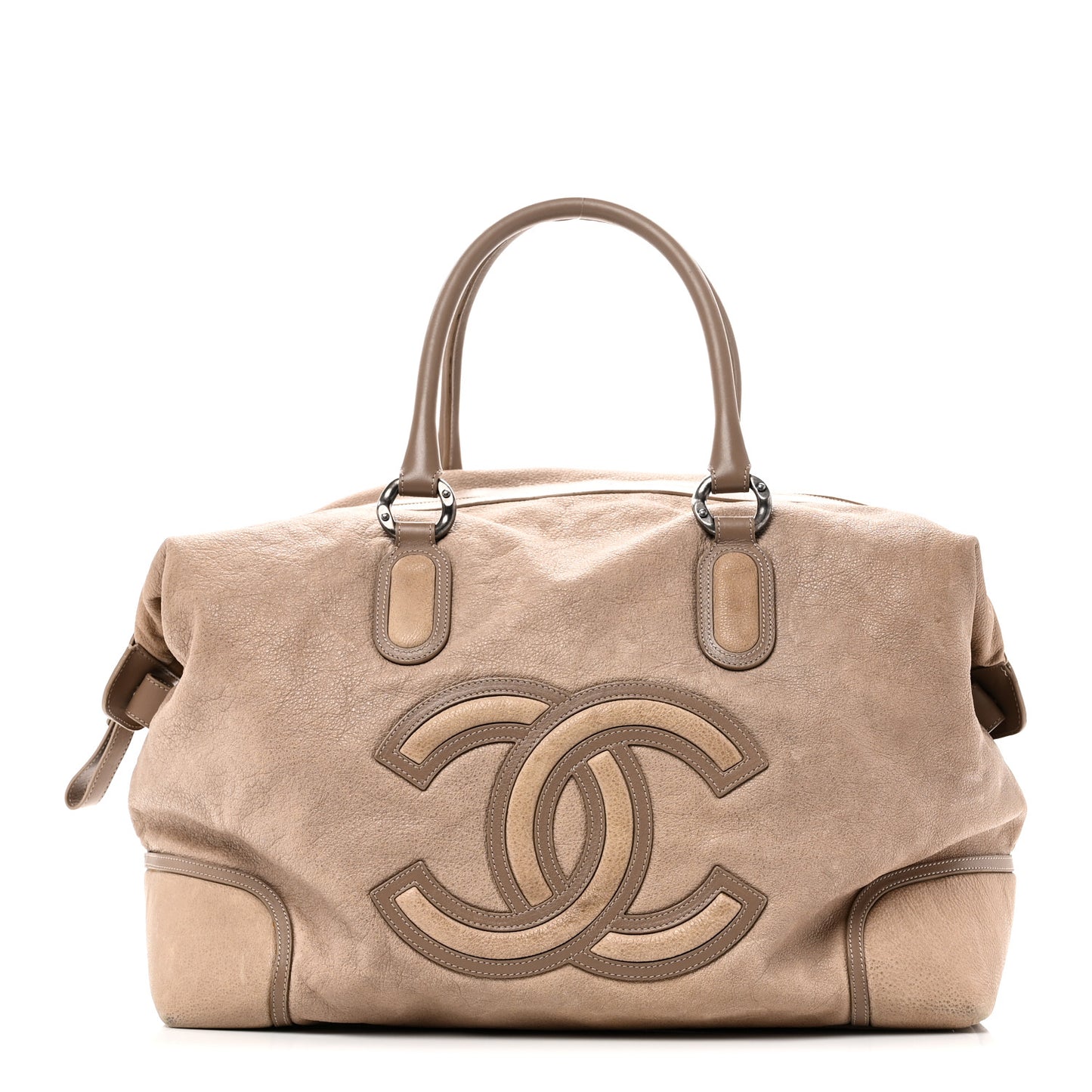 Washed Calfskin Tote Beige