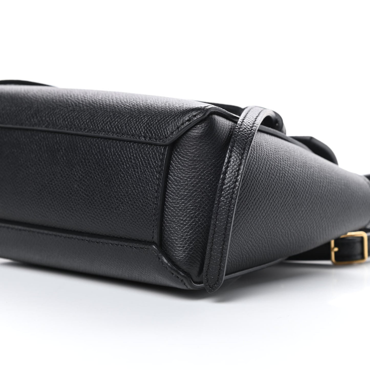 Grained Calfskin Pico Belt Bag Black