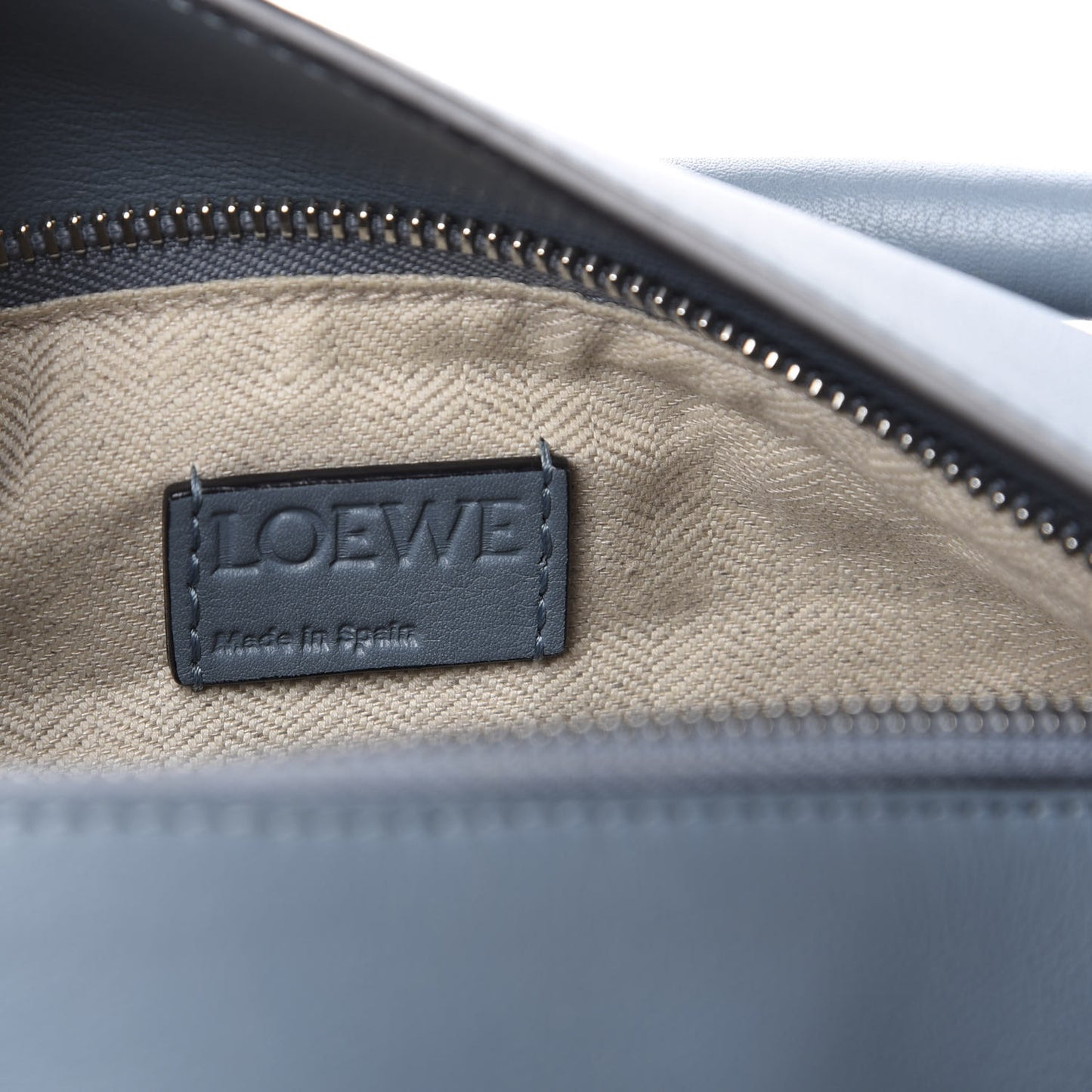 Calfskin Small Puzzle Bag Stone Blue