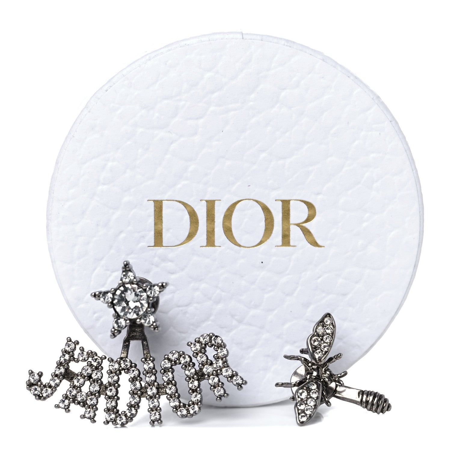 Christian Dior Palladium Crystal J'adior Earrings 6 of 6