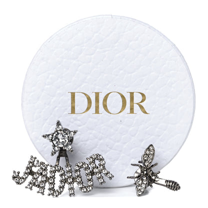 Christian Dior Palladium Crystal J'adior Earrings 6 of 6