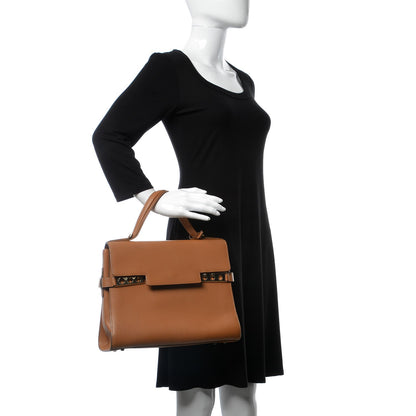 Delvaux Smooth Calfskin GM Tempete Satchel Camel 2 of 10