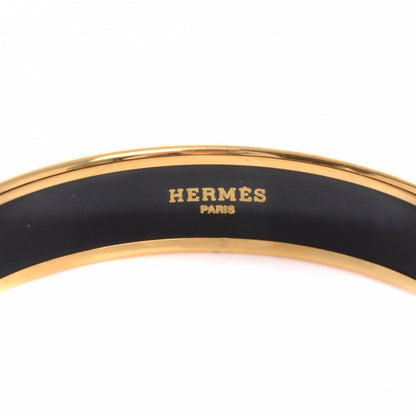 Hermes Enamel Wide Caleche Bracelet 65 Navy 3 of 5