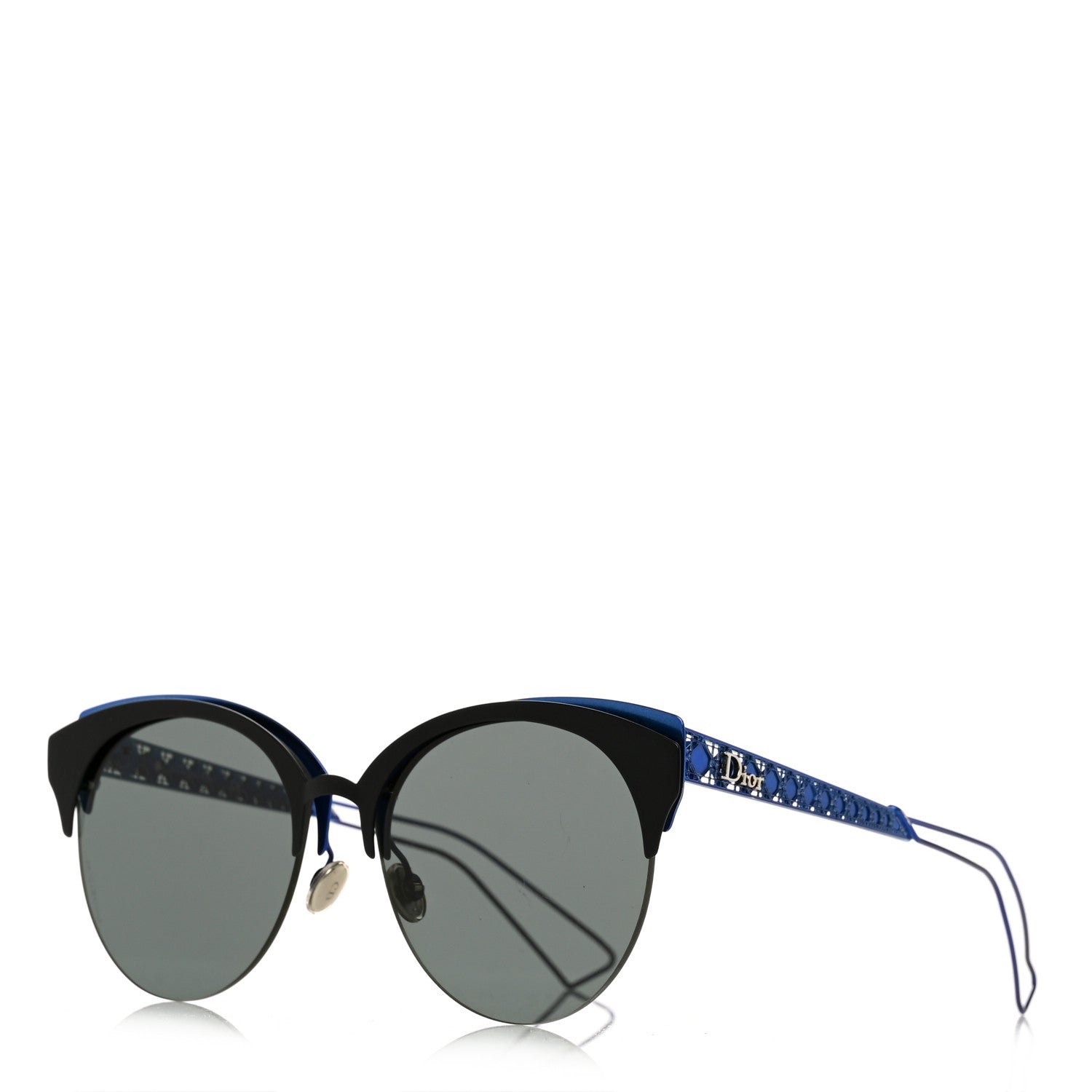 Christian Dior Metal DioramaClub Sunglasses Black Blue 1 of 6