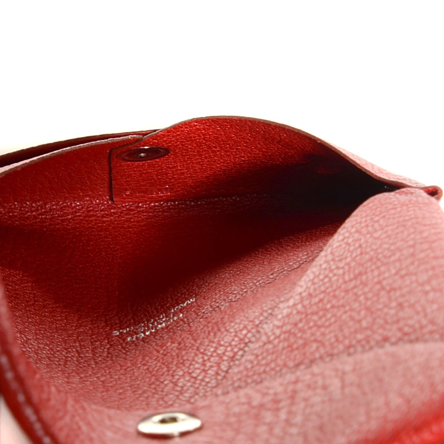 Chevre Mysore Calvi Card Case Rouge Garance