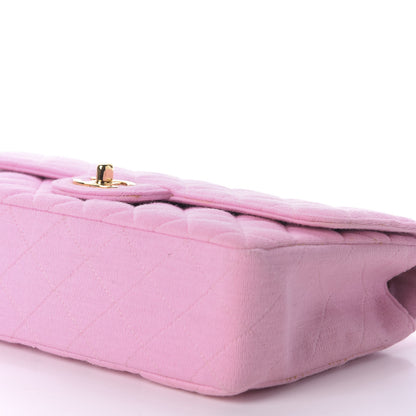 Chanel Jersey Quilted Medium Single Flap Pink 7 of 9