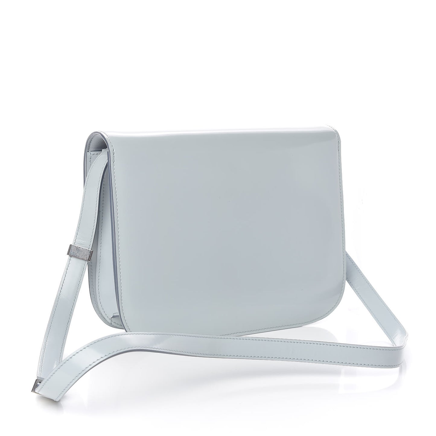 Spazzolato Calfskin Medium Classic Box Flap Bag Glacier