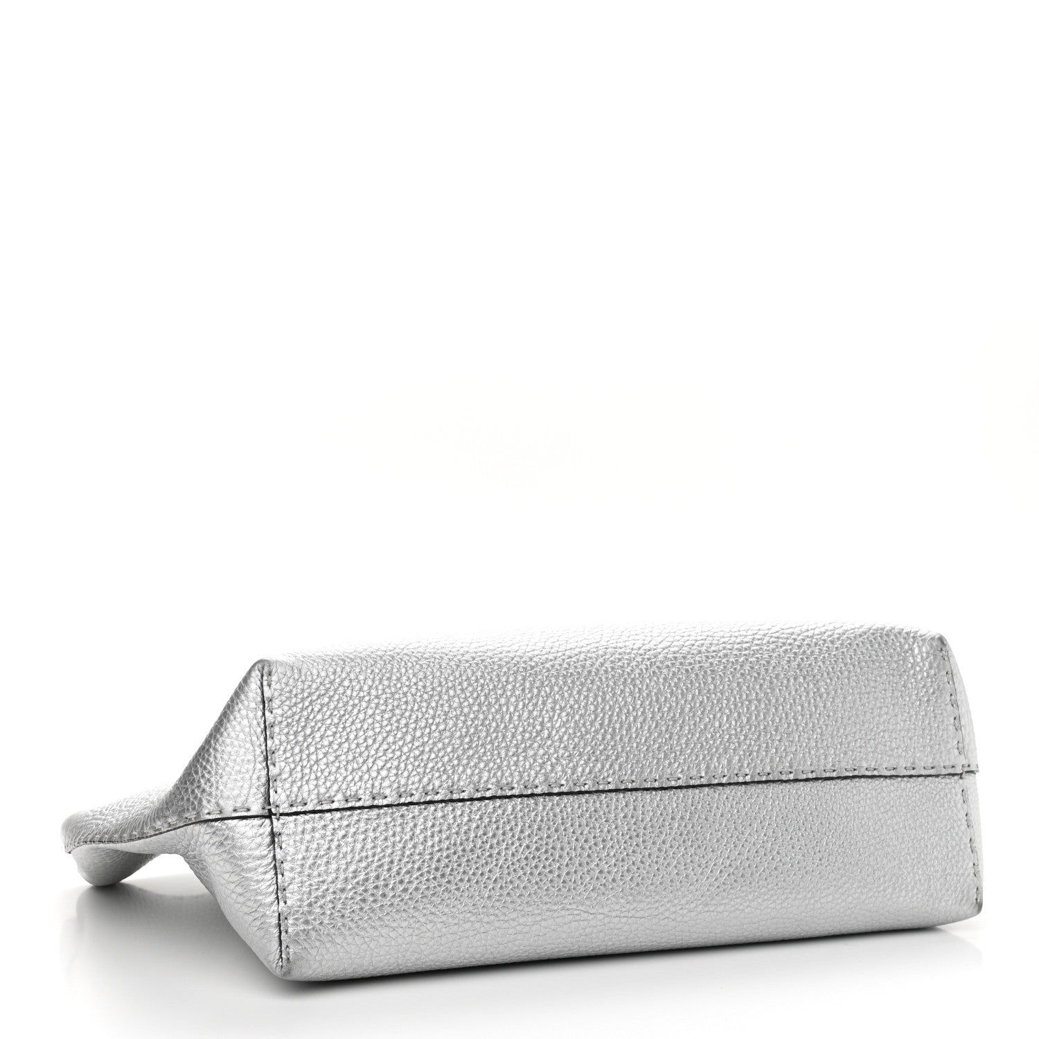 Fendi Cuoio Romano Lux Selleria Carla Shopping Tote Argento 5 of 12