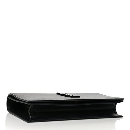 Saint Laurent Grain De Poudre Classic Monogram Kate Clutch Black 4 of 9