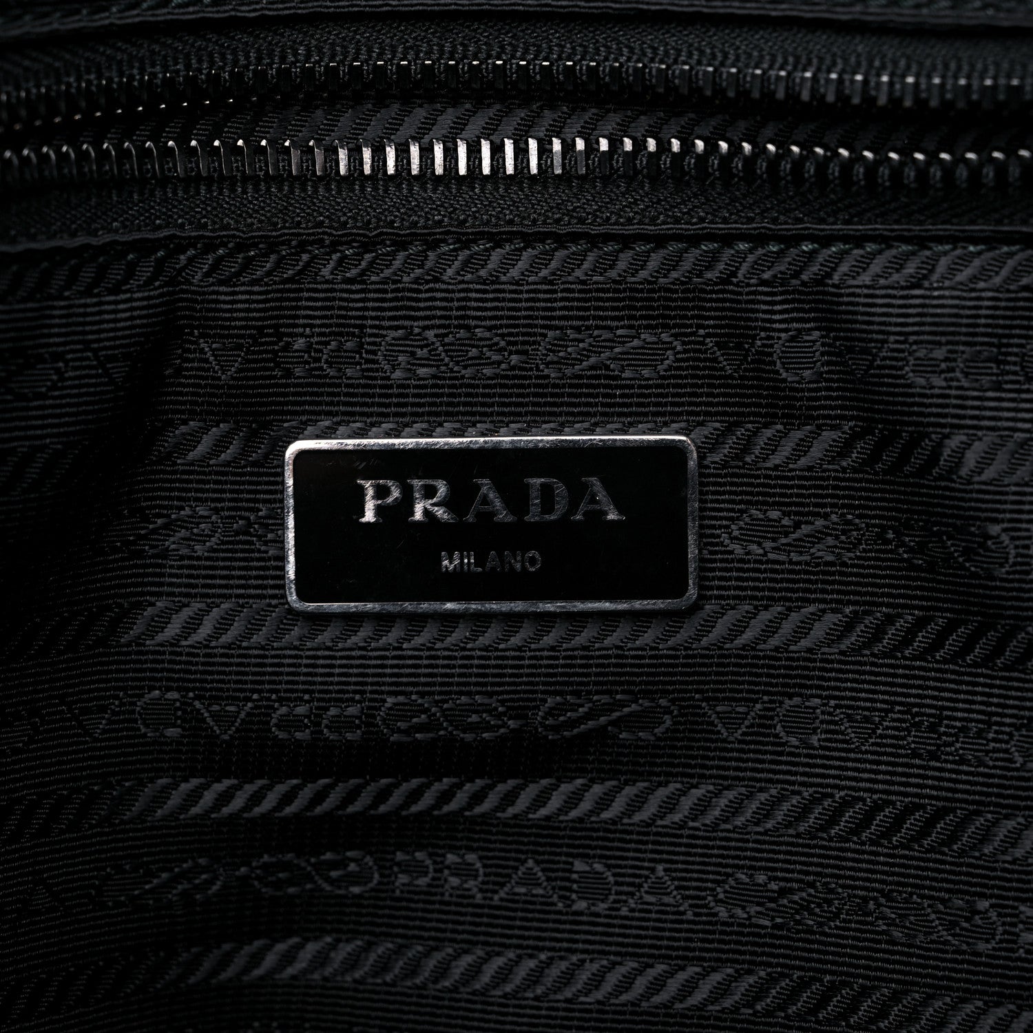 Prada Nylon Tessuto Saffiano Robot Tote Bag Black 6 of 14