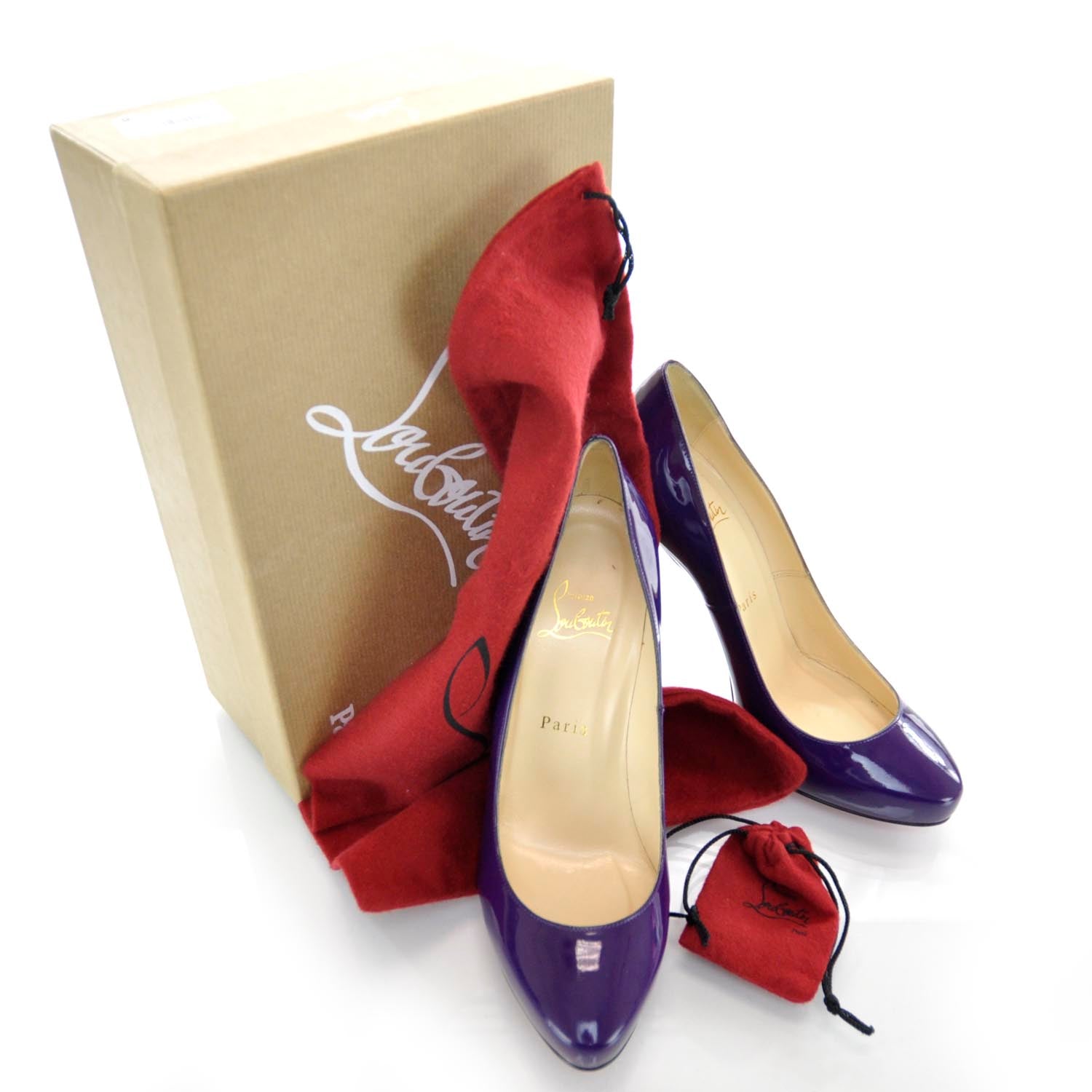 靴 Christian Louboutin LADYPEEPPATENTCALF36 Pigalle - 85 mm Pumps - Patent calf leather - Black - Women