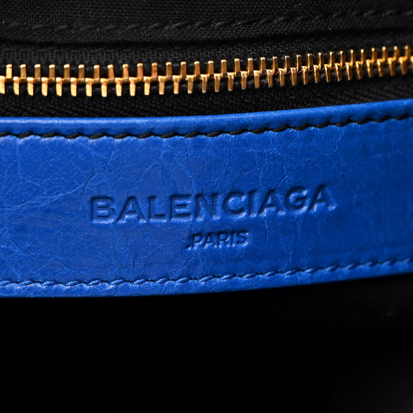 Agneau Giant 12 Gold Hardware City Bleu Lazuli