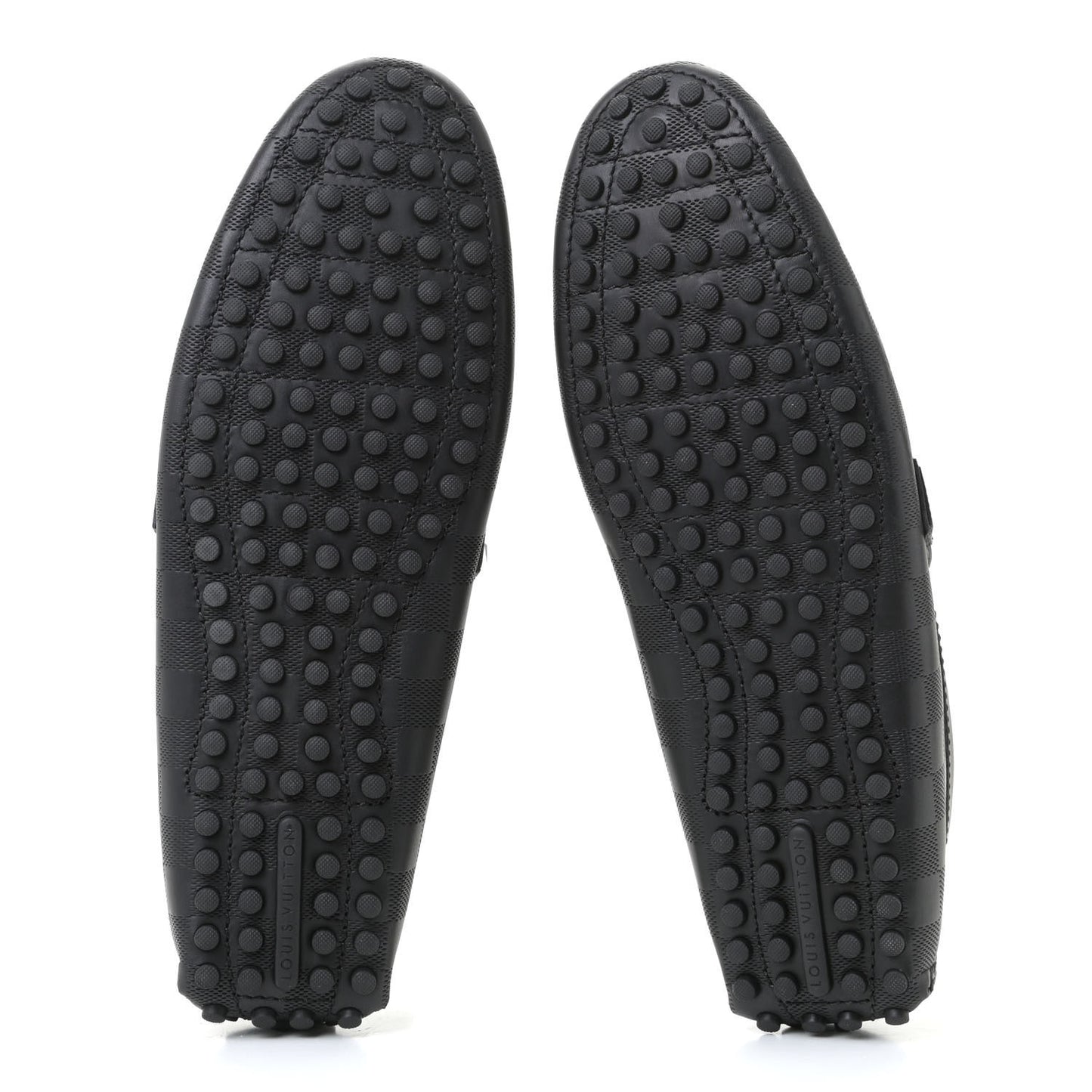 Damier Infini Hockenheim Moccasin Loafers 9 Onyx