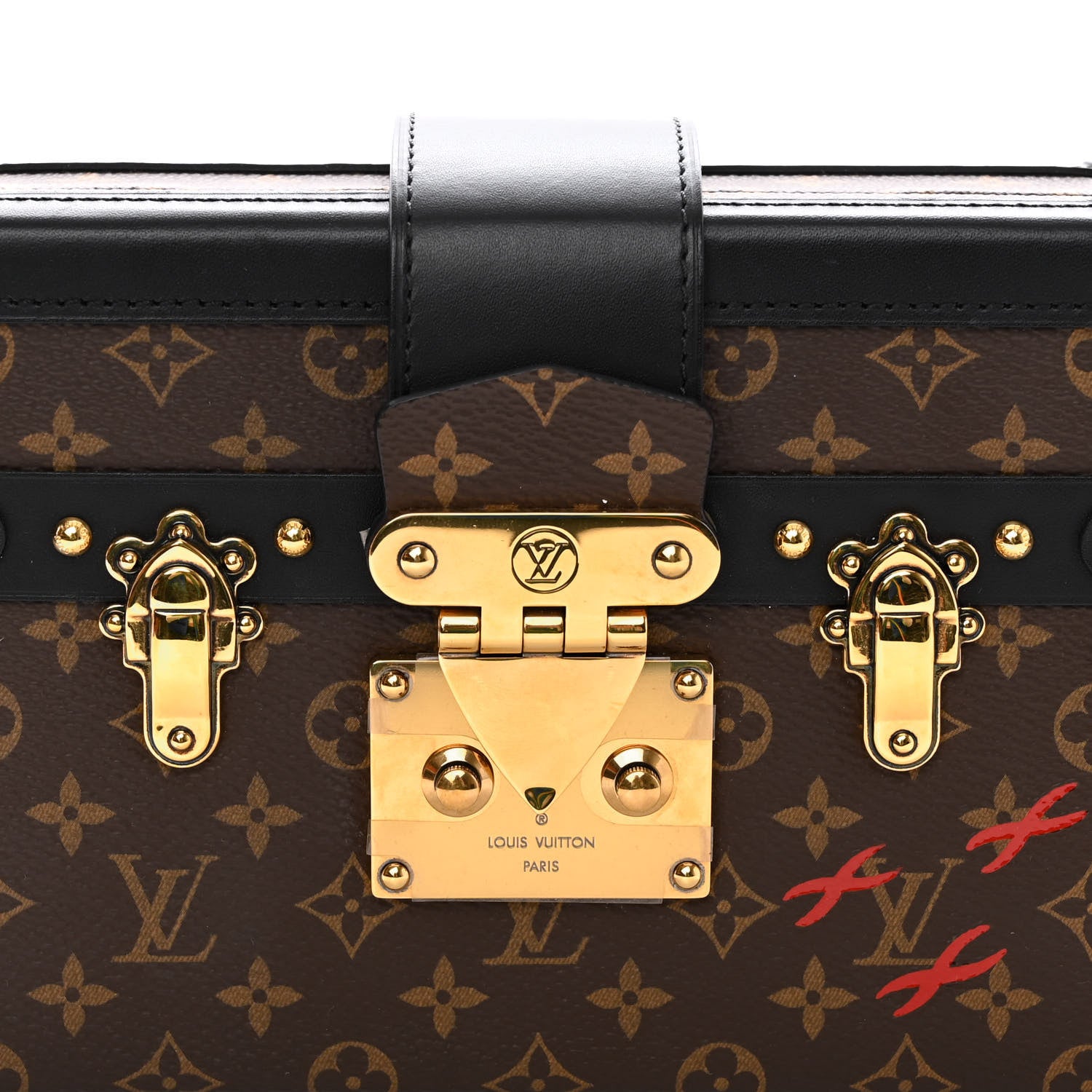 Louis Vuitton Monogram Petite Malle Black 8 of 15