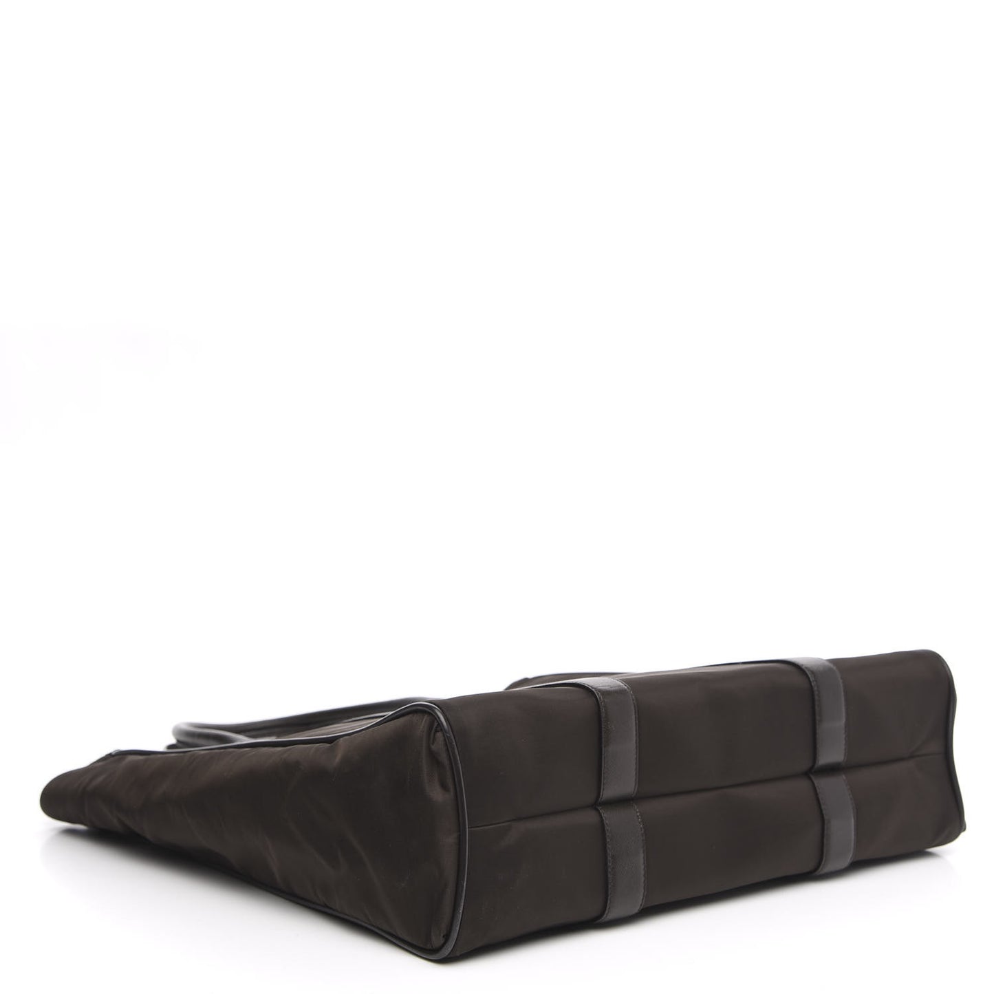 Tessuto Nylon Saffiano Tote Brown