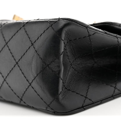 Chanel Aged Calfskin Lucky Charms 2.55 Reissue 225 Flap Black 10 of 11