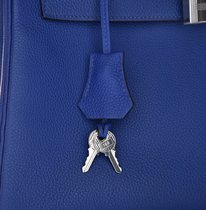 Hermes Togo Kelly Retourne 28 Bleu Electrique 32 of 32