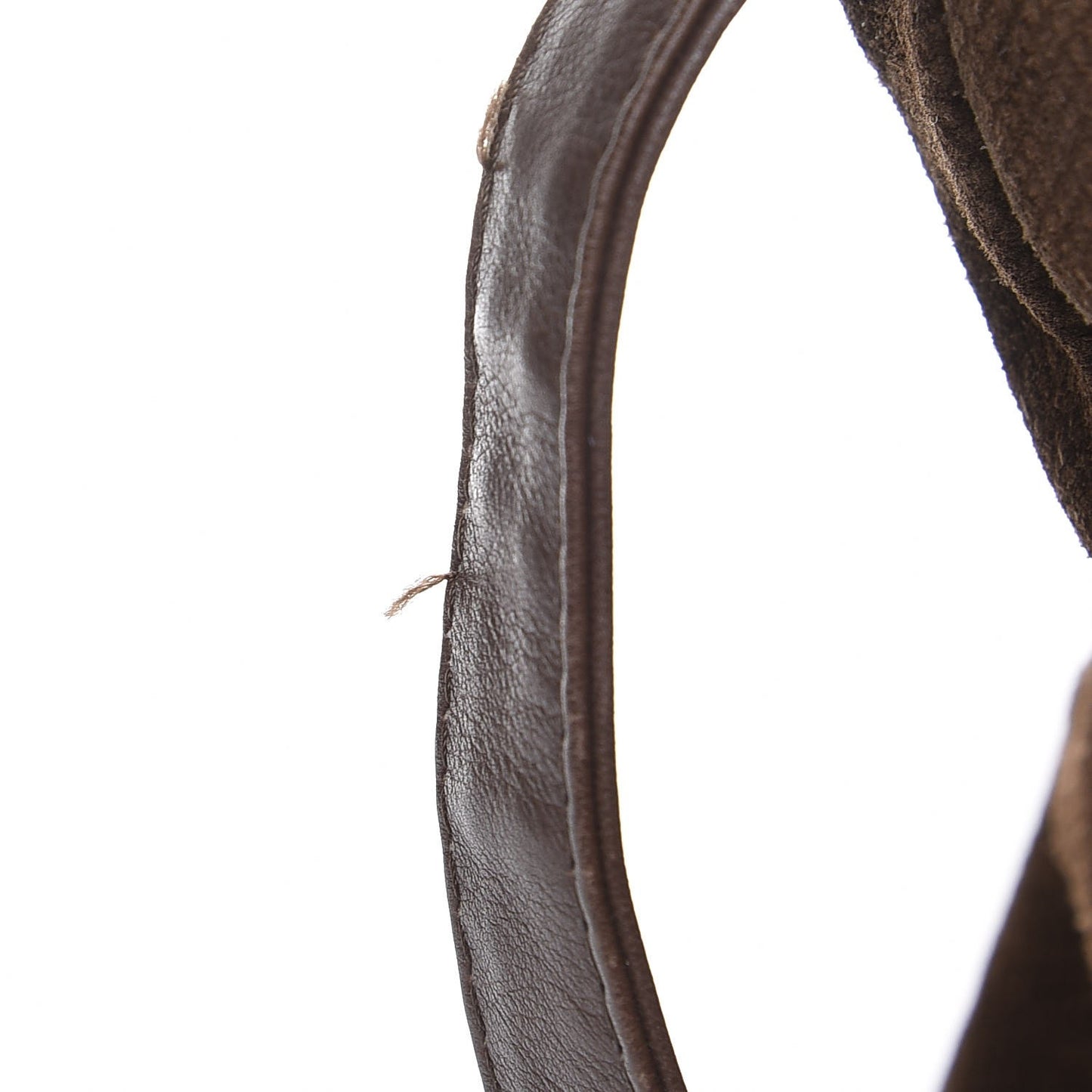 Suede Drawstring Shoulder Bag Brown