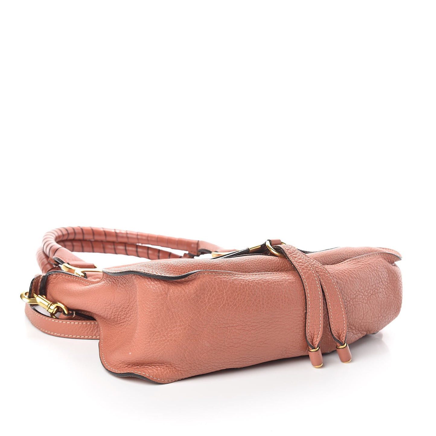 Calfskin Medium Marcie Satchel Coral