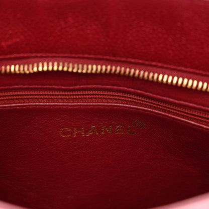 Chanel Caviar Quilted Medallion Tote Red 6 of 13
