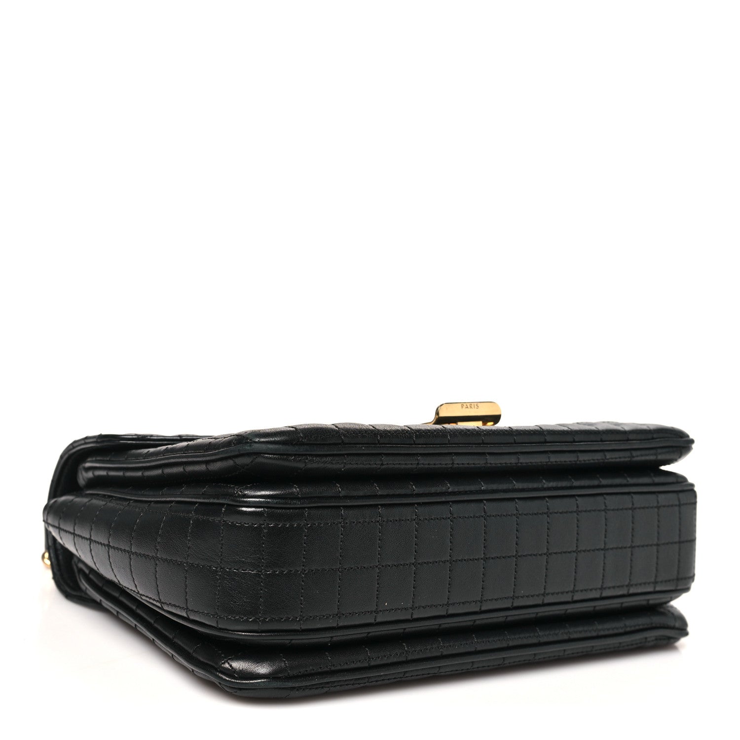 Celine Calfskin Quilted Medium C Bag Black 4 of 9