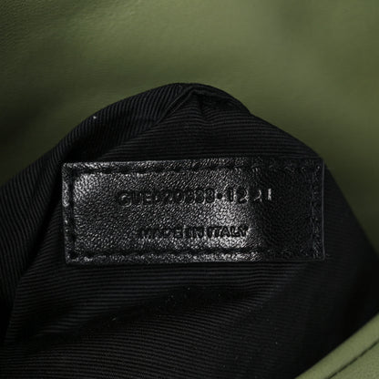 Saint Laurent Lambskin Quilted Toy Loulou Puffer Monogram Chain Satchel Light Pistache 7 of 10