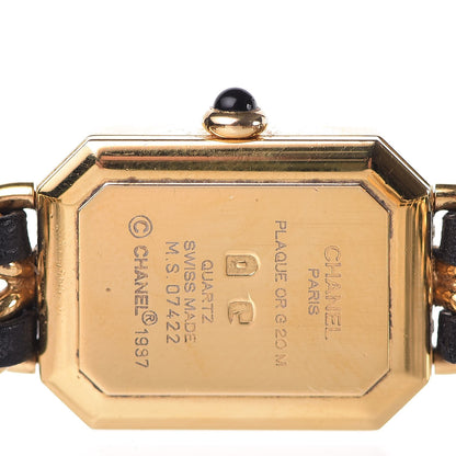 Chanel Stainless Steel Lambskin 20mm Chain Premiere Quartz Watch Gold L 6 of 7