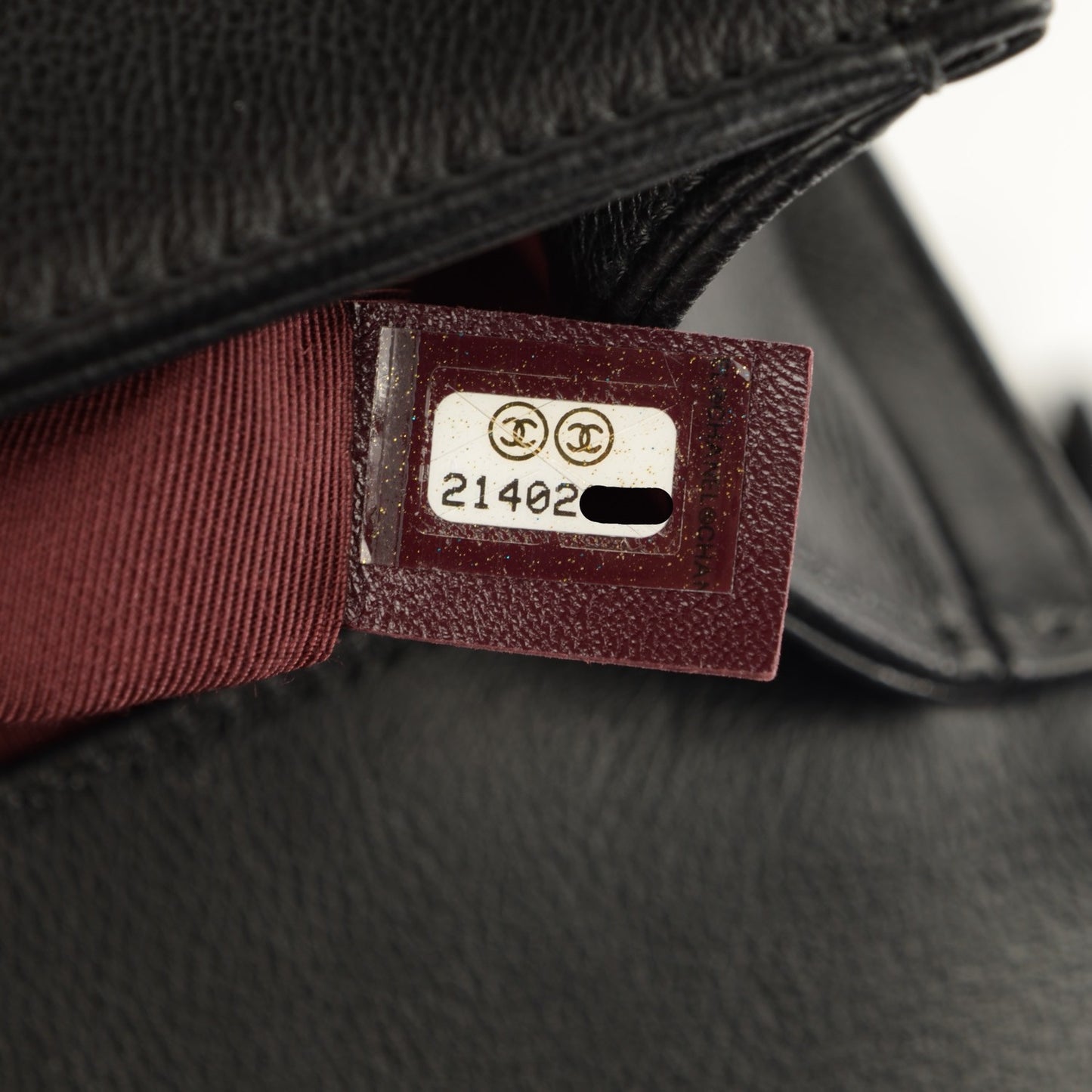 Calfskin Double Stitch Medium Boy Flap Black