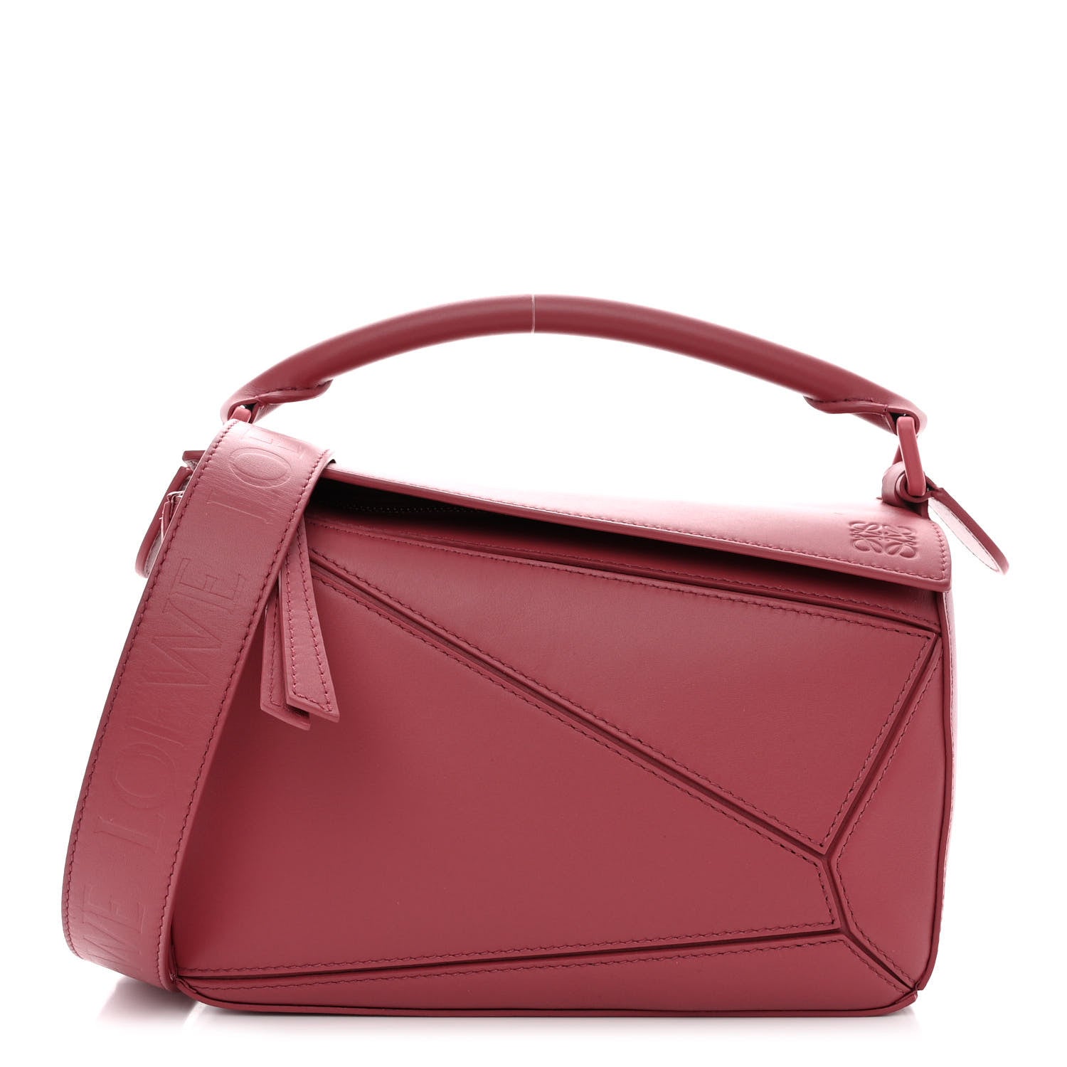 Loewe Satin Calfskin Small Puzzle Bag Plumrose 1 of 10