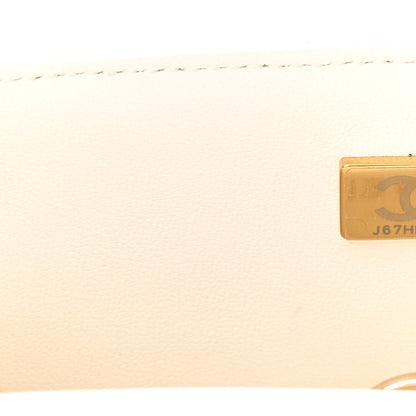 Chanel Lambskin Quilted Mini Crystal Top Handle Rectangular Flap White 7 of 11